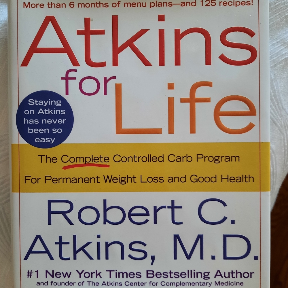 Atkins for Life book w/ recipes